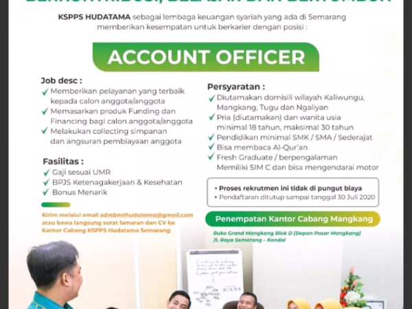 Karir Akuntansi - Account Officer BMT Hudatama