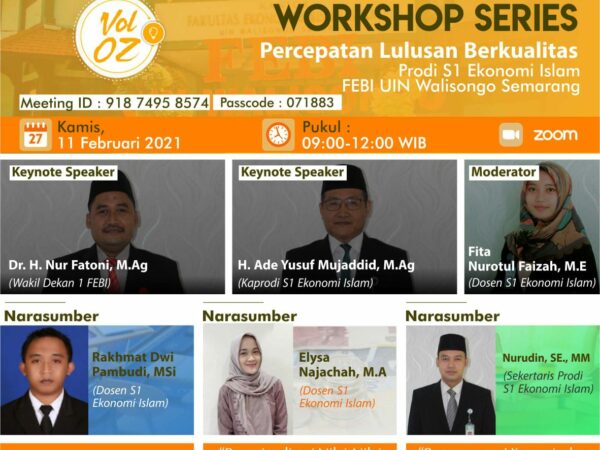 Workshop Percepatan Lulusan S1 Ekonomi Islam, Karya Ilmiah Mengandung Nilai-Nilai Syariah