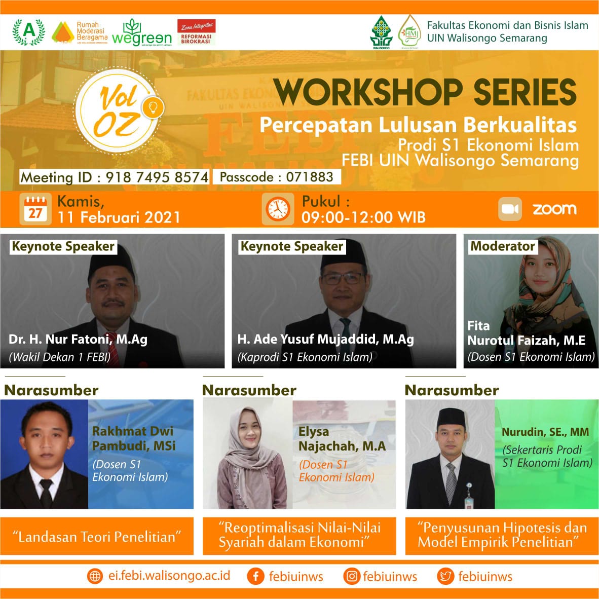 Workshop Percepatan Lulusan S1 Ekonomi Islam, Karya Ilmiah Mengandung Nilai-Nilai Syariah