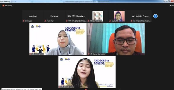 Siapkan Generasi Muda Sadar Pajak: KPP Pratama Semarang Barat Adakan Kegiatan Pajak Goes To Campus Di FEBI UIN Walisongo Semarang