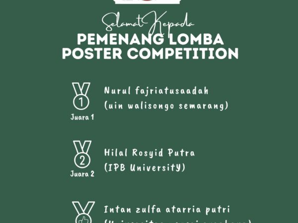 Mahasiswa Jurusan S1 Akuntansi  Syariah FEBI UIN Walisongo Semarang Sabet Juara 1  Nasional Lomba Poster Competition