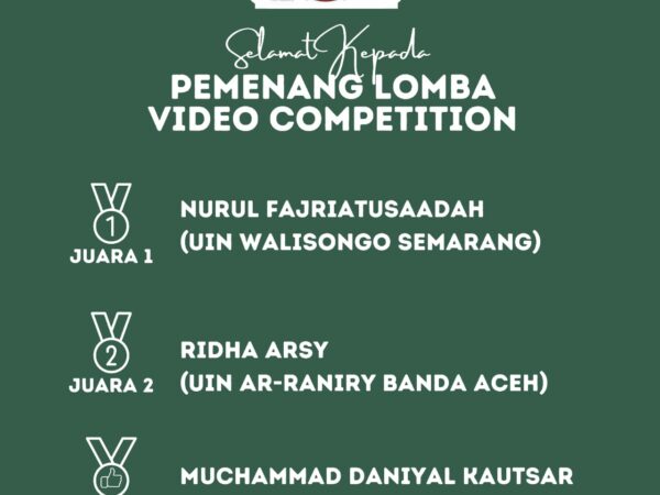 Mahasiswa Jurusan S1 Akuntansi  Syariah FEBI UIN Walisongo Semarang Sabet Juara 1 Nasional Lomba Video Competition