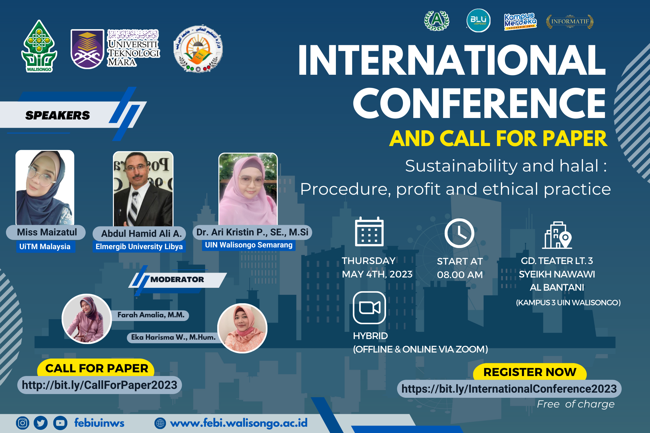 Call For Paper Sustainability and Halal: Procedure, Profit and Ethical Practice