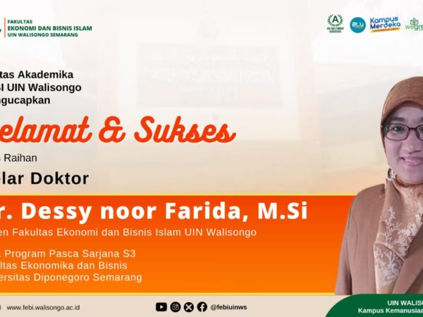 Selamat & Sukses Dr. Dessy Noor Farida, M.Si.