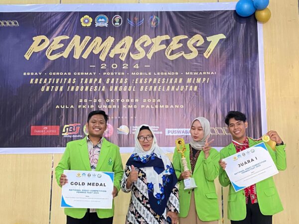 Mahasiswa FEBI UIN Walisongo, Muhammad Yusuf (Akuntansi Syariah) dan Siti Kalimah (Ekonomi Islam) Raih Juara 1 Lomba Esai Nasional di Universitas Sriwijaya