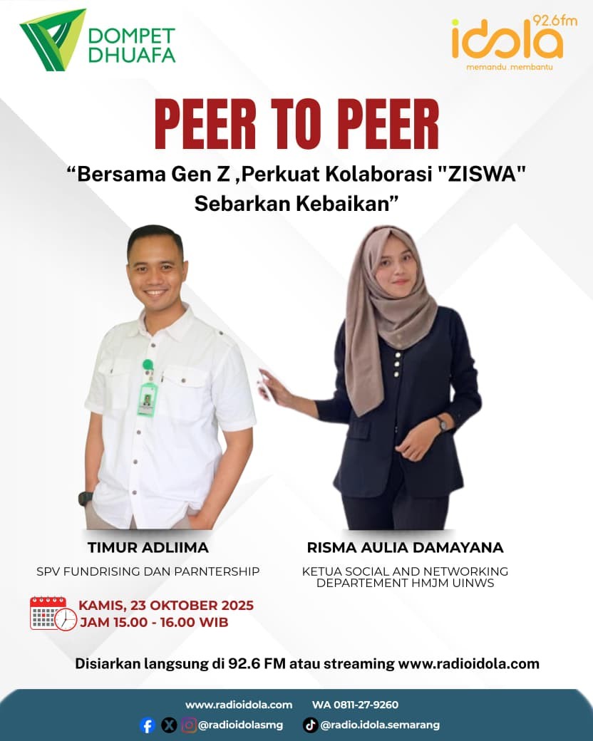 Dari FEBI UIN Walisongo Semarang ke Frekuensi Publik: Mahasiswa Prodi Manajemen FEBI UIN Walisongo Semarang Sebarkan Kebaikan Lewat Siaran Radio Idola Dari FEBI UIN Walisongo Semarang ke Frekuensi Publik: Mahasiswa Prodi Manajemen FEBI UIN Walisongo Semarang Sebarkan Kebaikan Lewat Siaran Radio Idola
