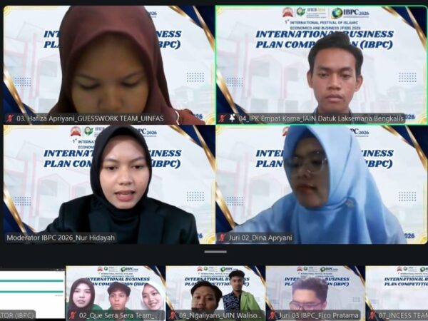 Tim Manajemen FEBI UIN Walisongo Raih Juara 1 International Business Plan Competition 1st IFIEB 2026