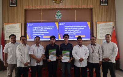 Sebagai wujud kepedulian dan solidaritas kemanusiaan, FEBI menyalurkan santunan bagi para korban bencana banjir di Aceh, Sumatera Utara, dan Sumatera Barat. Semoga bantuan yang diberikan dapat meringankan beban saudara-saudara kita yang terdampak serta menjadi penguat semangat untuk bangkit dan pulih bersama. Pada kesempatan yang sama, FEBI juga memberikan reward kepada mahasiswa berprestasi tingkat nasional dan internasional sebagai bentuk apresiasi atas dedikasi, kerja keras, dan capaian yang telah mengharumkan nama fakultas dan institusi. Semoga penghargaan ini menjadi motivasi untuk terus berkarya, berinovasi, dan menginspirasi.